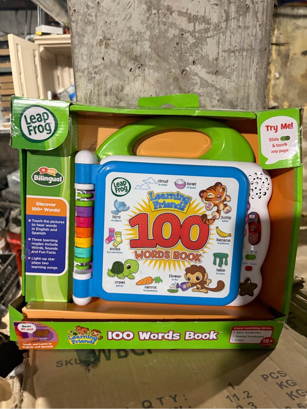 Learning Friends 100 Words Book - Green/Blue